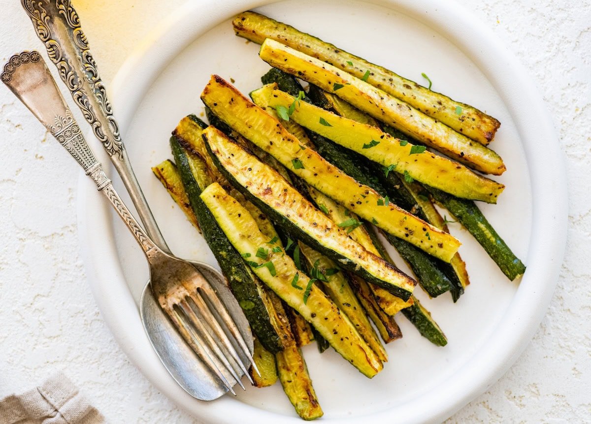 Easy Oven Roasted Zucchini