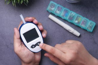 Person using CGM
