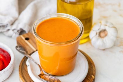 Creamy Roasted Red Pepper Dressing