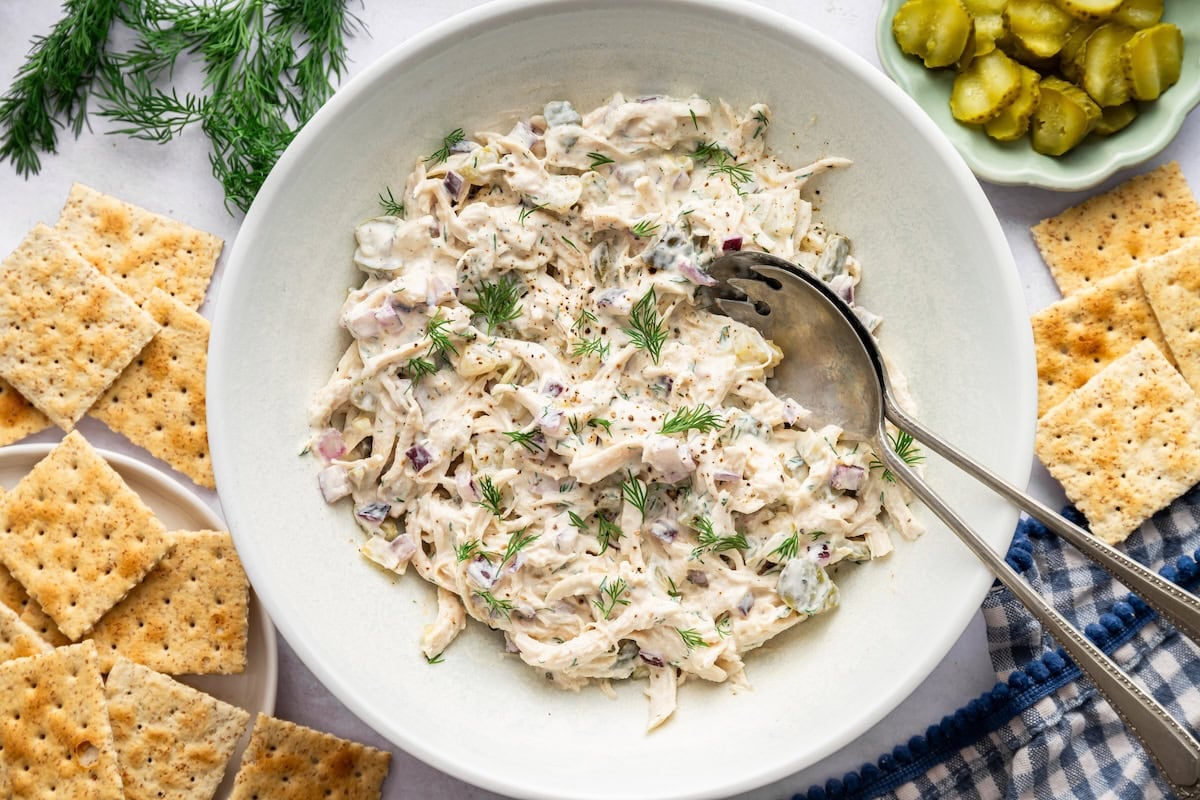 Easy Dill Pickle Chicken Salad