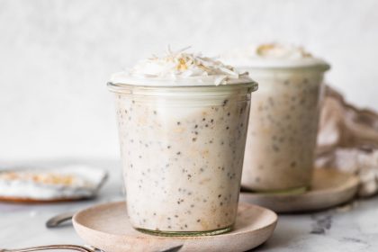 High-Protein Coconut Cream Pie Overnight Oats