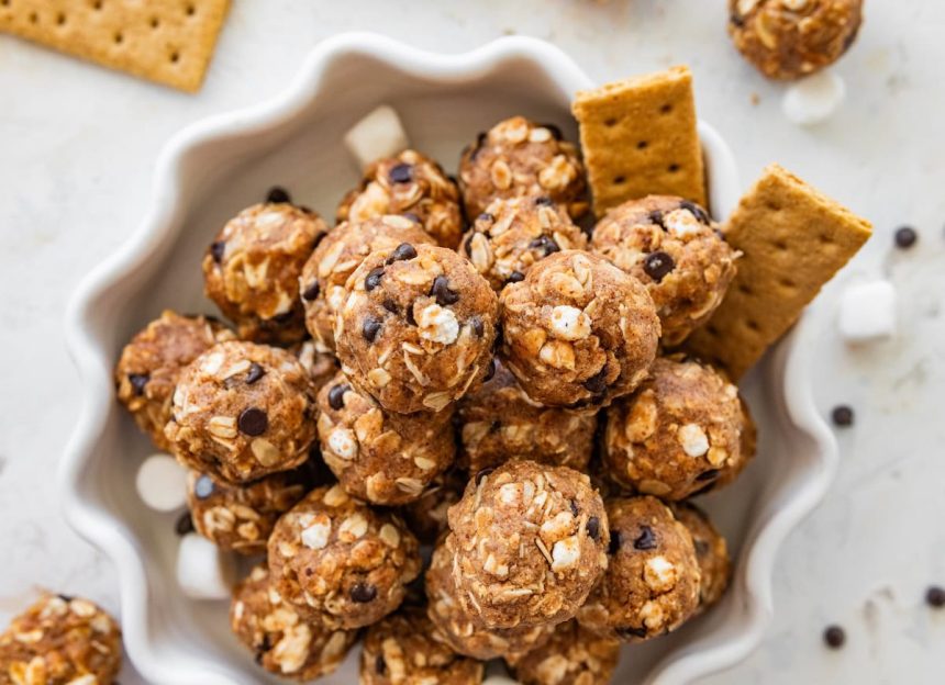 Easy S’mores Protein Balls