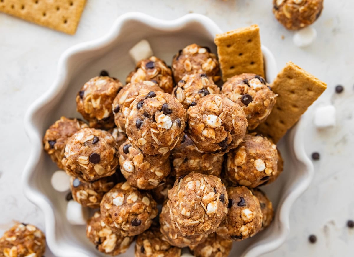 Easy S’mores Protein Balls