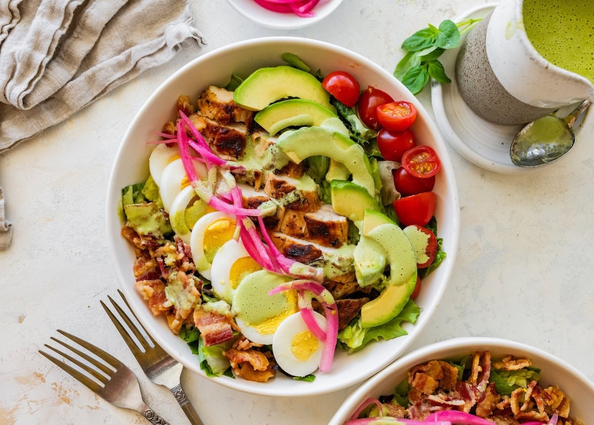 Green Goddess Chicken Cobb Salad (Panera Copycat)