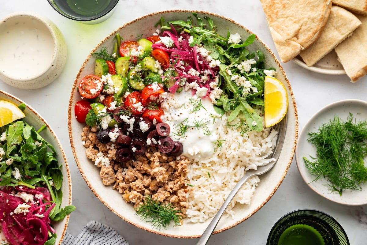 Greek Turkey Bowls